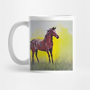 Image of a bay horse Mug
